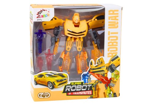 Auto-Robot 2w1 Transformacja Sportowy Żółty Auto-Robot 2w1 Transformacja Sportowy Żółty