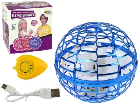 Latająca Wirująca Kula Niebieska Flynova LED 10 cm Latająca Wirująca Kula Niebieska Flynova LED 10 cm