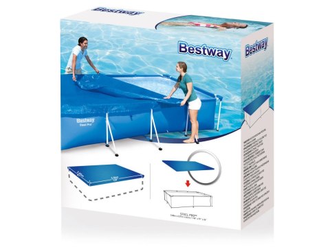 Pokrywa do basenu stelażowego 300 x 201 cm Bestway 58106 Pokrywa do basenu stelażowego 300 x 201 cm Bestway 58106