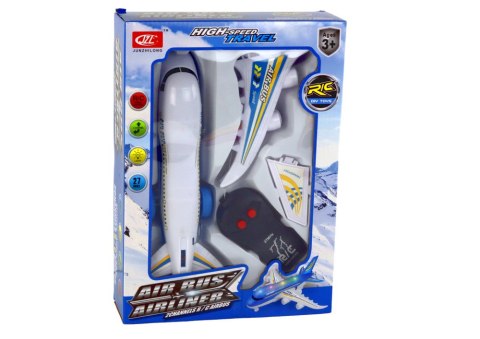 Samolot Osobowy Zdalnie Sterowany R/C Światła Biały DIY Samolot Osobowy Zdalnie Sterowany R/C Światła Biały DIY