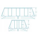 Basen ogrodowy stelażowy 404 x 201 x 100 cm 18w1 Bestway 56441 Basen ogrodowy stelażowy 404 x 201 x 100 cm 18w1 Bestway 56441