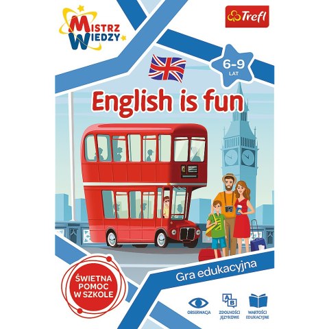 Gra Edukacyjna English is Fun z Serii Mistrz Wiedzy Trefl 01954 Gra Edukacyjna English is Fun z Serii Mistrz Wiedzy Trefl 01954