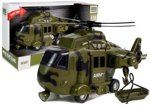 Helikopter Wojskowy Ratunkowy 1:16 Hak Dźwięk Światła Helikopter Wojskowy Ratunkowy 1:16 Hak Dźwięk Światła
