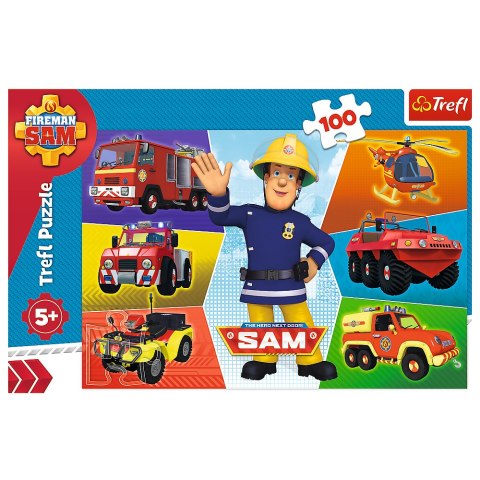 Puzzle - 100 - Pojazdy Strażaka Sama - Prism A and D Fireman Sam 16354 Puzzle - 100 - Pojazdy Strażaka Sama - Prism A and D Fireman Sam 16354
