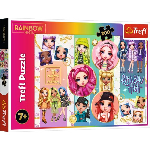 Puzzle - "200" - Przyjaźń Rainbow High Trefl 13289 Puzzle - "200" - Przyjaźń Rainbow High Trefl 13289