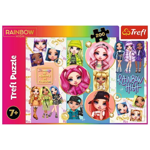 Puzzle - "200" - Przyjaźń Rainbow High Trefl 13289 Puzzle - "200" - Przyjaźń Rainbow High Trefl 13289
