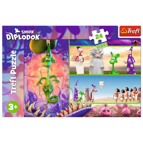 Puzzle - 24 Maxi - Ciekawski Smok Diplodok - Human Film Smok Diplodok 14376 Puzzle - 24 Maxi - Ciekawski Smok Diplodok - Human Film Smok Diplodok 14376