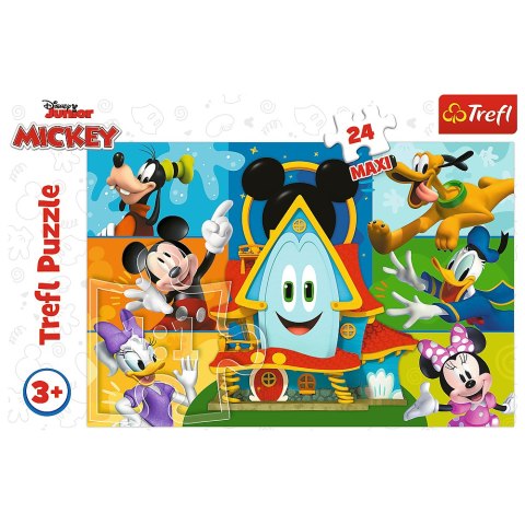 Puzzle - "24 Maxi" - Myszka Miki i przyjaciele Trefl 14351 Puzzle - "24 Maxi" - Myszka Miki i przyjaciele Trefl 14351