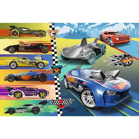 Puzzle - 24 Maxi - Szybkie Hot Wheels - Mattel Hot Wheels 14362 Puzzle - 24 Maxi - Szybkie Hot Wheels - Mattel Hot Wheels 14362