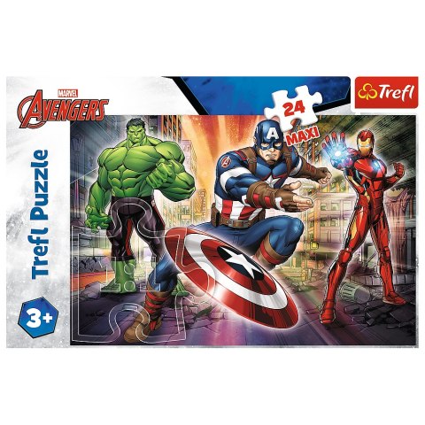 Puzzle - "24 Maxi" - W świecie Avengersów Trefl 14321 Puzzle - "24 Maxi" - W świecie Avengersów Trefl 14321