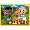 Puzzle - "4w1 (12, 15, 20, 24)" - Cocomelon, Poznaj bohaterów Trefl 34647