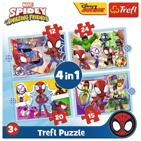 Puzzle - "4w1 (12, 15, 20, 24)" - Ekipa Spiday"a 34611 Puzzle - "4w1 (12, 15, 20, 24)" - Ekipa Spiday"a 34611