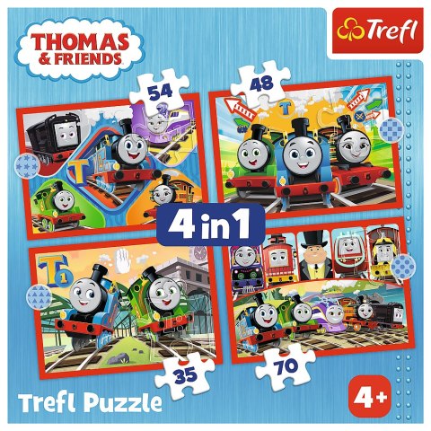 Puzzle - "4w1" - Odjazdowy Tomek Trefl 34619 Puzzle - "4w1" - Odjazdowy Tomek Trefl 34619