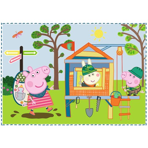 Puzzle - "4w1" - Wspomnienia z wakacji / Peppa Pig Trefl 34359 Puzzle - "4w1" - Wspomnienia z wakacji / Peppa Pig Trefl 34359