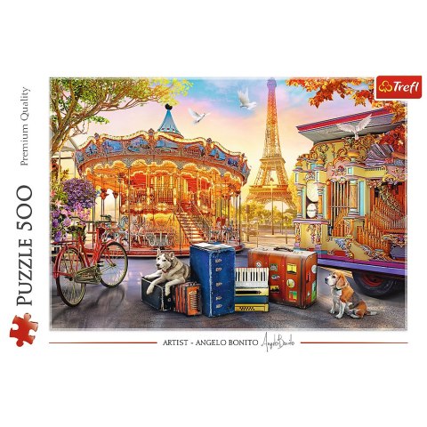 Puzzle - "500" - Wakacje w Paryżu Trefl 37426 Puzzle - "500" - Wakacje w Paryżu Trefl 37426