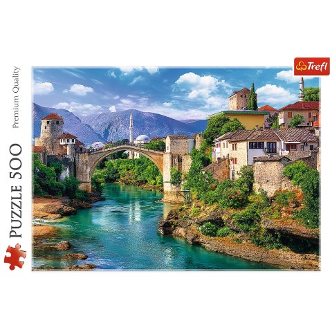 Puzzle 500 el. Stary Most w Mostarze, Bośnia i Hercegowina Trefl 37333 Puzzle 500 el. Stary Most w Mostarze, Bośnia i Hercegowina Trefl 37333