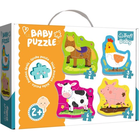 Puzzle - Baby Classic - Zwierzęta na wsi - Trefl Baby 36070 Puzzle - Baby Classic - Zwierzęta na wsi - Trefl Baby 36070