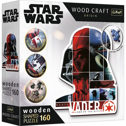 Puzzle drewniane Star Wars 160 el. Darth Vader Trefl 20190 Puzzle drewniane Star Wars 160 el. Darth Vader Trefl 20190