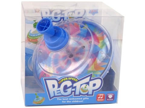 Bączek Do Kręcenia Zabawka Kolory Diody LED Muzyka Bączek Do Kręcenia Zabawka Kolory Diody LED Muzyka