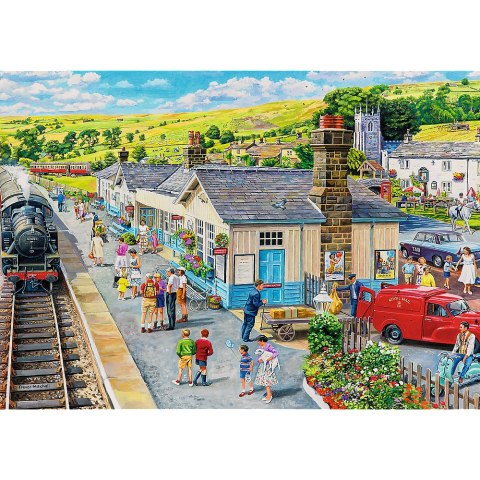 Puzzle - "1000 Premium Plus" - Tea Time: Dworzec kolejowy Trefl 10810 Puzzle - "1000 Premium Plus" - Tea Time: Dworzec kolejowy Trefl 10810