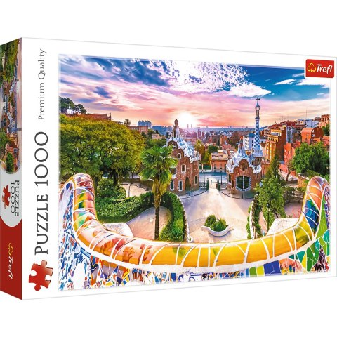 Puzzle - "1000" - Zachód słońca nad Barceloną, Hiszpania Trefl 10711 Puzzle - "1000" - Zachód słońca nad Barceloną, Hiszpania Trefl 10711