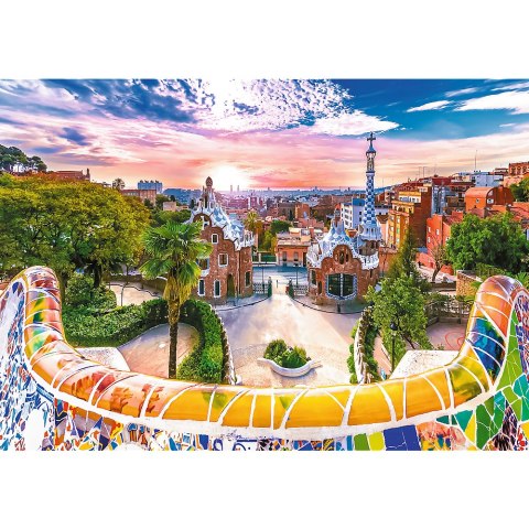 Puzzle - "1000" - Zachód słońca nad Barceloną, Hiszpania Trefl 10711 Puzzle - "1000" - Zachód słońca nad Barceloną, Hiszpania Trefl 10711