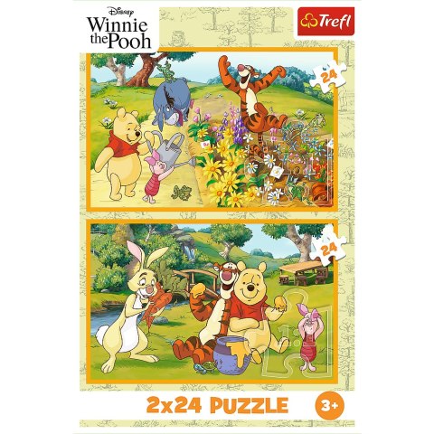 Puzzle - 2x24 - Dzień w ogrodzie - Disney Winnie the Pooh Trefl 34436 Puzzle - 2x24 - Dzień w ogrodzie - Disney Winnie the Pooh Trefl 34436
