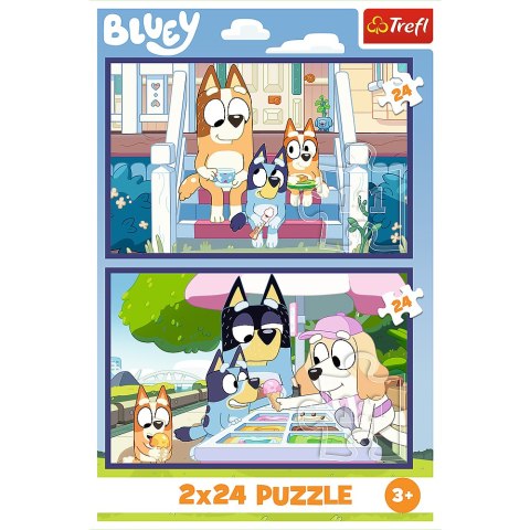 Puzzle - 2x24 - Zabawna Bluey - BBC Bluey Trefl 34446 Puzzle - 2x24 - Zabawna Bluey - BBC Bluey Trefl 34446