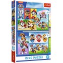 Puzzle - 2x70 - Psi Patrol rządzi Trefl 34441