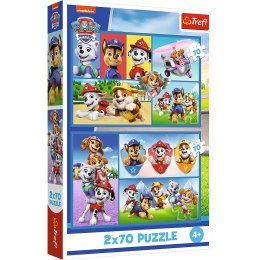 Puzzle - 2x70 - Psi Patrol rządzi Trefl 34441