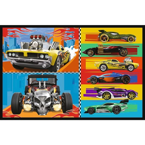 Puzzle - 2x70 - Samochodziki - Hot Wheels Trefl 34442 Puzzle - 2x70 - Samochodziki - Hot Wheels Trefl 34442