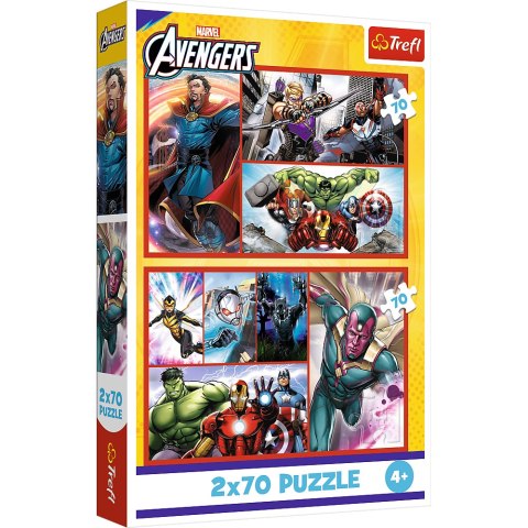 Puzzle - 2x70 - Zostań bohaterem Trefl 34439 Puzzle - 2x70 - Zostań bohaterem Trefl 34439