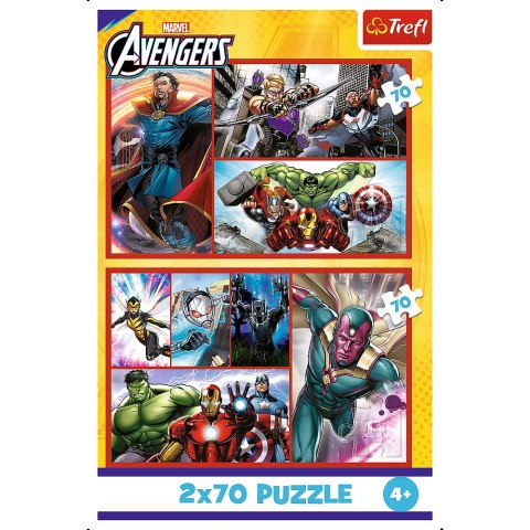 Puzzle - 2x70 - Zostań bohaterem Trefl 34439 Puzzle - 2x70 - Zostań bohaterem Trefl 34439