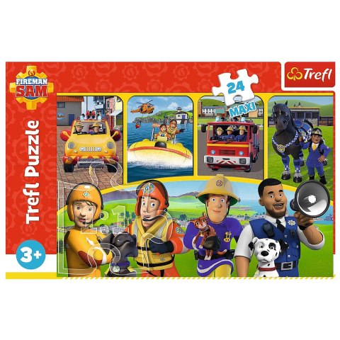 Puzzle - "24 Maxi" - Strażak Sam i przyjaciele Trefl 14356 Puzzle - "24 Maxi" - Strażak Sam i przyjaciele Trefl 14356