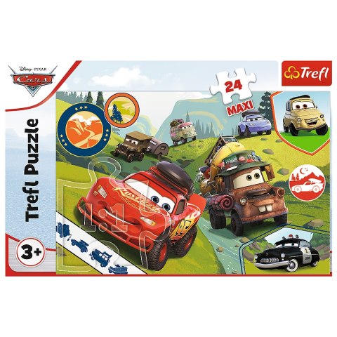 Puzzle - 24 Maxi - Wesołe auta - Disney Cars 3 14352 Puzzle - 24 Maxi - Wesołe auta - Disney Cars 3 14352