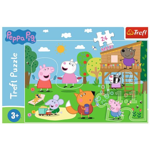 Puzzle - 24 Maxi - Zabawy na polanie - Peppa Pig 14342 Puzzle - 24 Maxi - Zabawy na polanie - Peppa Pig 14342