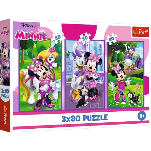 Puzzle - 3x80 - Minnie i przyjaciele - Disney Minnie Trefl 34889 Puzzle - 3x80 - Minnie i przyjaciele - Disney Minnie Trefl 34889