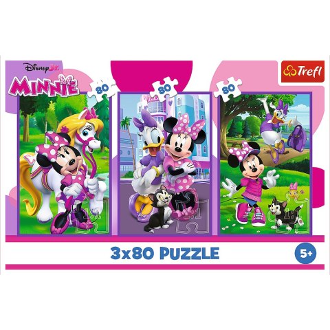 Puzzle - 3x80 - Minnie i przyjaciele - Disney Minnie Trefl 34889 Puzzle - 3x80 - Minnie i przyjaciele - Disney Minnie Trefl 34889