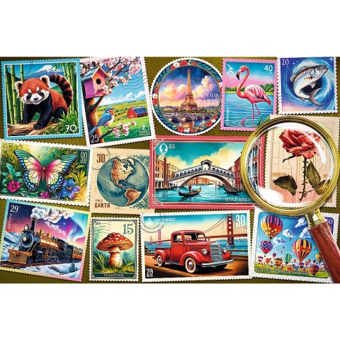 Puzzle - 300 EasyPiece - Znaczki pocztowe Trefl 23100 Puzzle - 300 EasyPiece - Znaczki pocztowe Trefl 23100