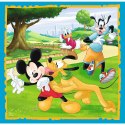 Puzzle - "3w1" - Myszka Miki z przyjaciółmi Trefl 34846 Puzzle - "3w1" - Myszka Miki z przyjaciółmi Trefl 34846