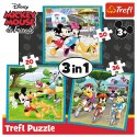 Puzzle - "3w1" - Myszka Miki z przyjaciółmi Trefl 34846 Puzzle - "3w1" - Myszka Miki z przyjaciółmi Trefl 34846