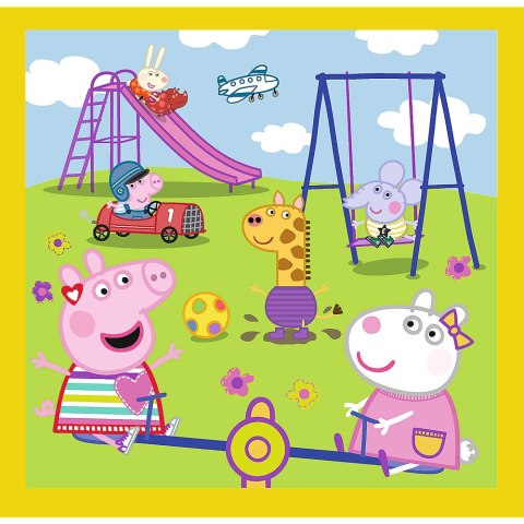 Puzzle - 3w1 - Wesoły dzień Peppy - Peppa Pig Trefl 34849 Puzzle - 3w1 - Wesoły dzień Peppy - Peppa Pig Trefl 34849