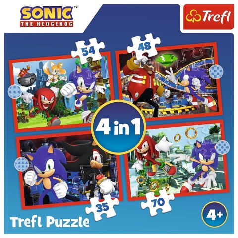Puzzle - 4w1 - Przygody Sonica - SEGA Sonic The Hedgehog 34625 Puzzle - 4w1 - Przygody Sonica - SEGA Sonic The Hedgehog 34625