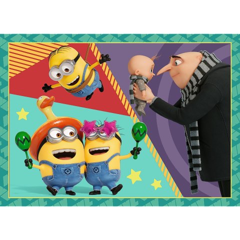 Puzzle - 4w1 - Zwariowane Minionki Trefl 34648 Puzzle - 4w1 - Zwariowane Minionki Trefl 34648