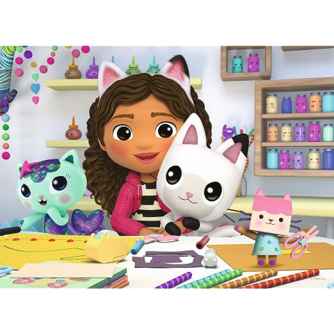 Puzzle - ''miniMaxi" - Kolorowy dzień Gabby / Universal Gabby's Dollhouse Trefl 56041 Puzzle - ''miniMaxi" - Kolorowy dzień Gabby / Universal Gabby's Dollhouse Trefl 56041