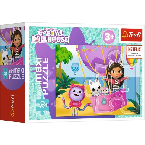 Puzzle - ''miniMaxi" - Kolorowy dzień Gabby / Universal Gabby's Dollhouse Trefl 56041 Puzzle - ''miniMaxi" - Kolorowy dzień Gabby / Universal Gabby's Dollhouse Trefl 56041
