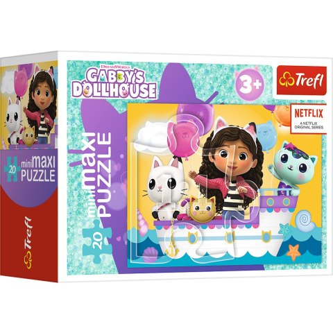 Puzzle - ''miniMaxi" - Kolorowy dzień Gabby / Universal Gabby's Dollhouse Trefl 56041 Puzzle - ''miniMaxi" - Kolorowy dzień Gabby / Universal Gabby's Dollhouse Trefl 56041