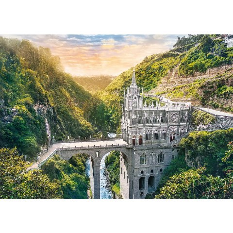 Puzzles - "1000" - Sanktuarium Las Lajas, Kolumbia Trefl 10724 Puzzles - "1000" - Sanktuarium Las Lajas, Kolumbia Trefl 10724