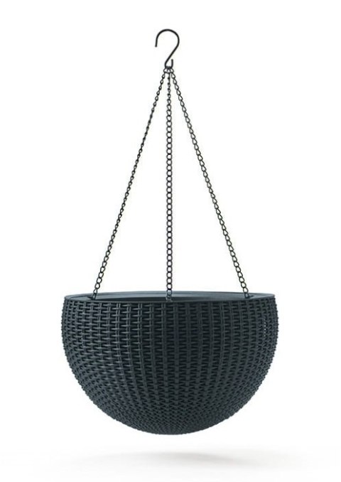 DONICZKA WISZĄCA KETER RATTAN 8.6L - GRAFIT DONICZKA WISZĄCA KETER RATTAN 8.6L - GRAFIT