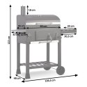 Grill węglowy z pokrowcem Berdsen BD-891 czarny Grill węglowy z pokrowcem Berdsen BD-891 czarny